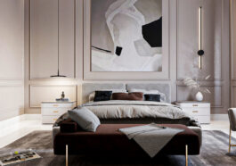 sypialnia modern classic - aranżacja sypialni w stylu modern classic