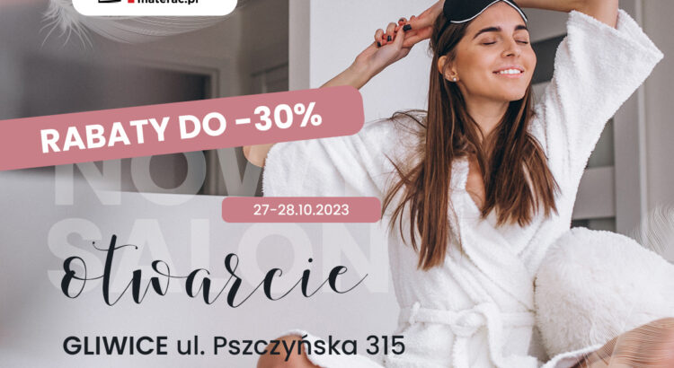 Otwarcie salonu Pan Materac w Gliwicach