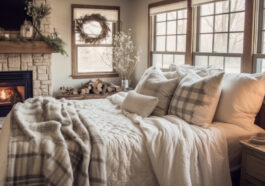 pościel na zimę - aranżacja sypialni na zimę