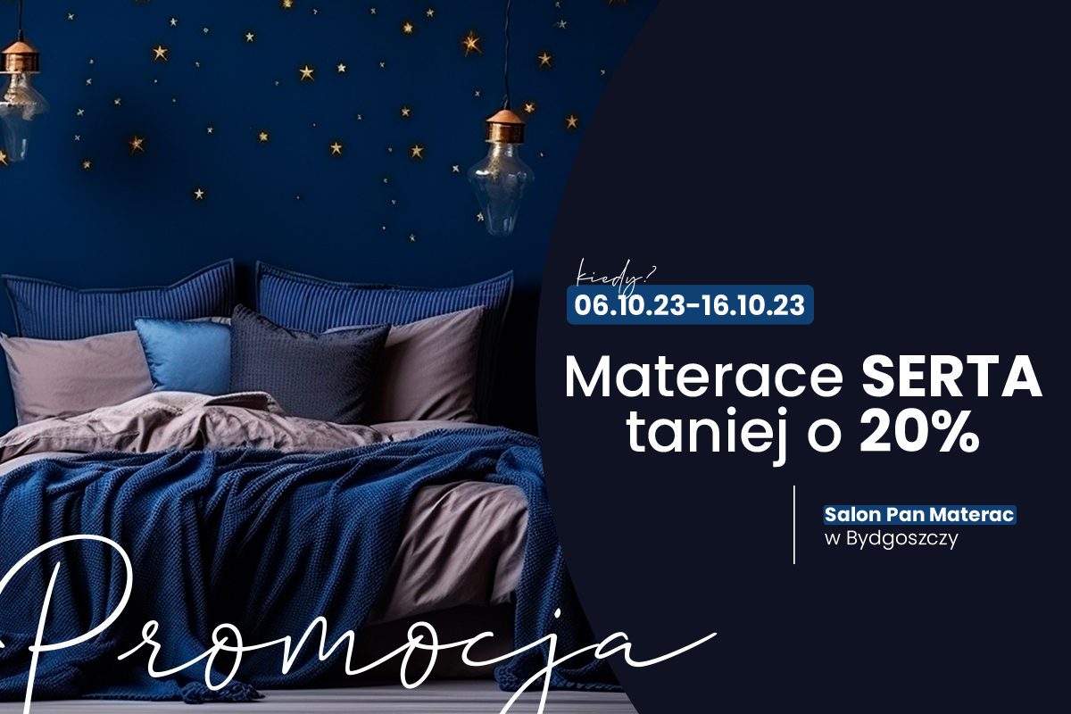 promocja na materace serta w salonie pan materac w bydgoszczy