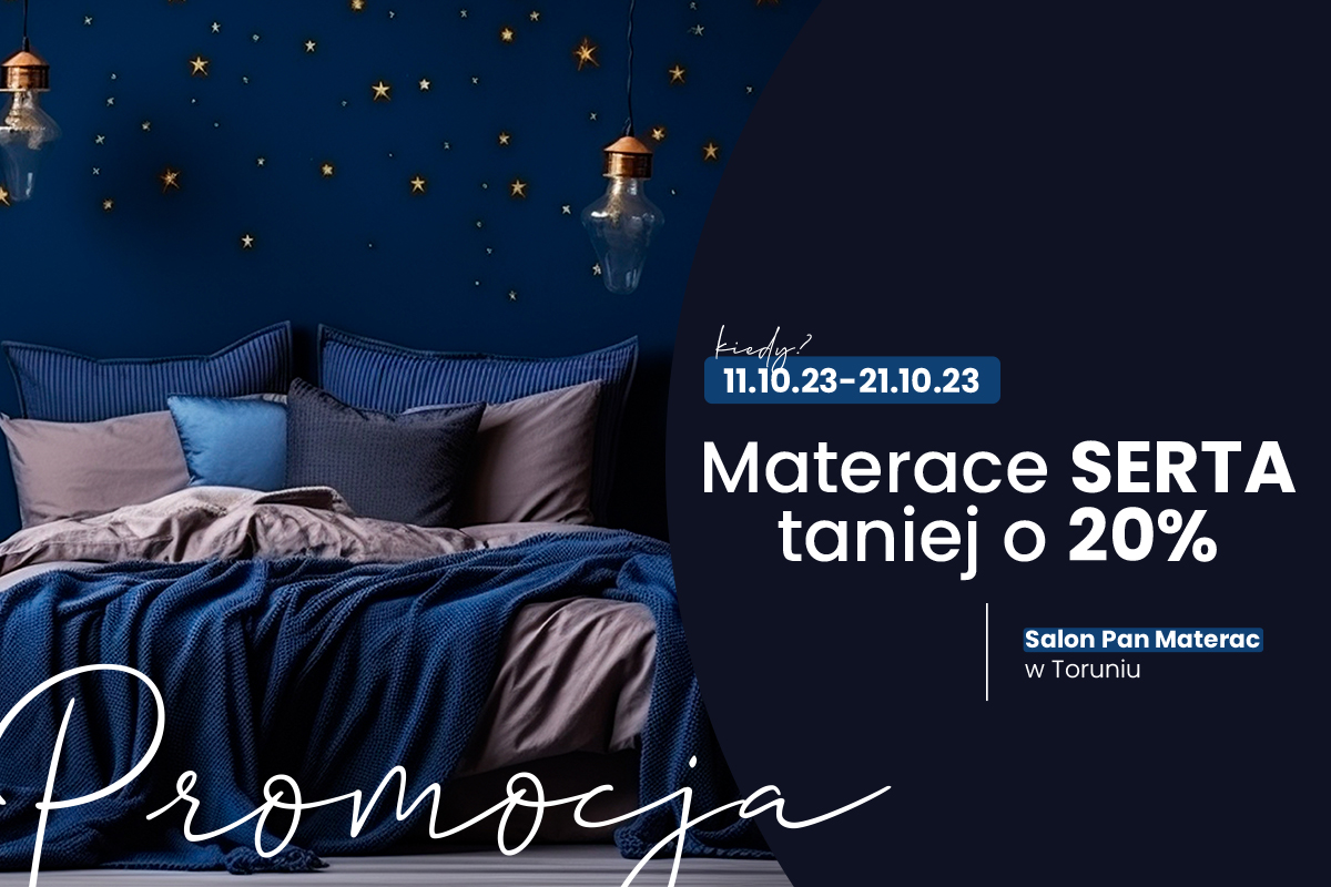 promocja na materace serta w salonie pan materac w toruniu