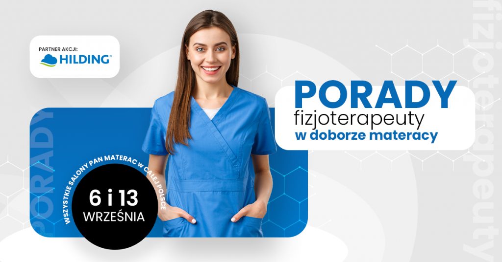 porady fizjoterapeutów w salonach Pan Materac