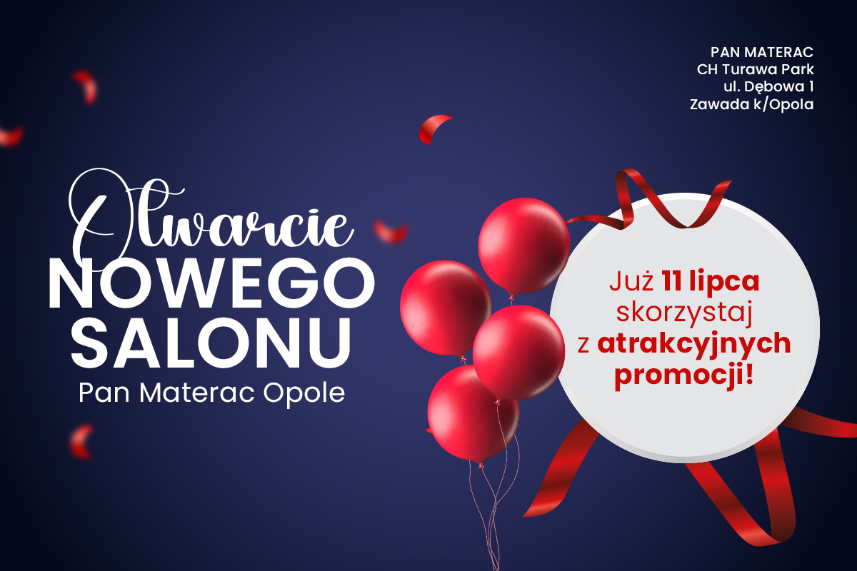otwarcie salonu Pan Materac w Opolu