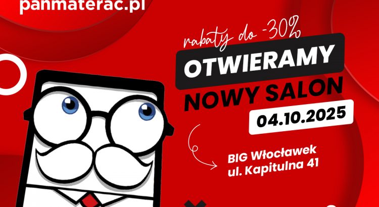otwarcie salonu Pan Materac we Włocławku