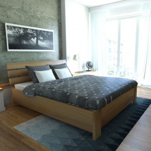 Łóżko HALDEN PLUS EKODOM drewniane