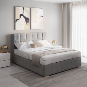 Łóżko LINEN NEW CONCEPT kontynentalne light