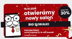 otwarcie salonu pan materac w suwałkach