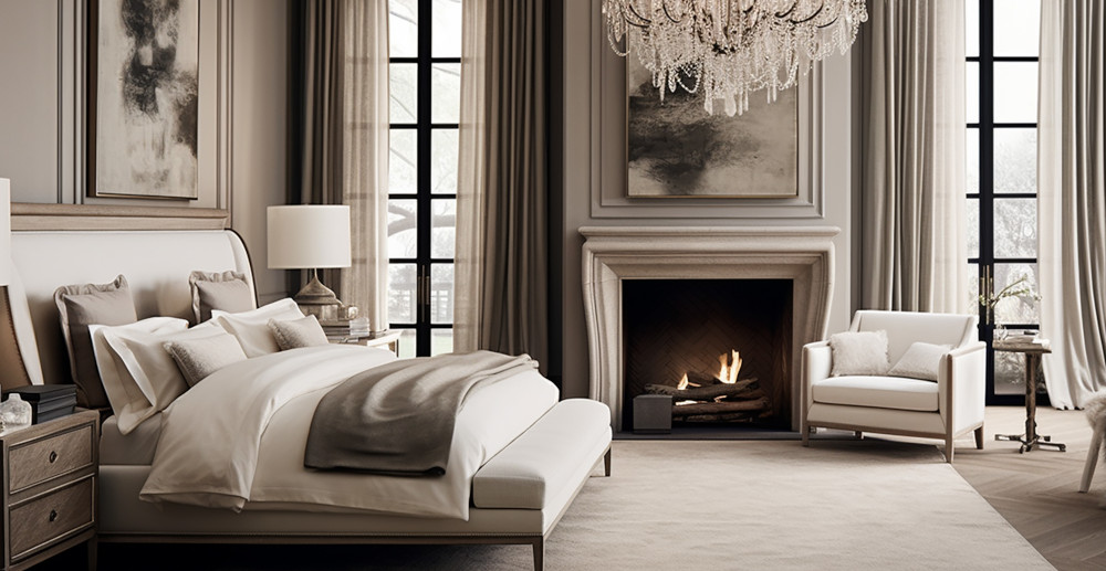 elegancka sypialnia