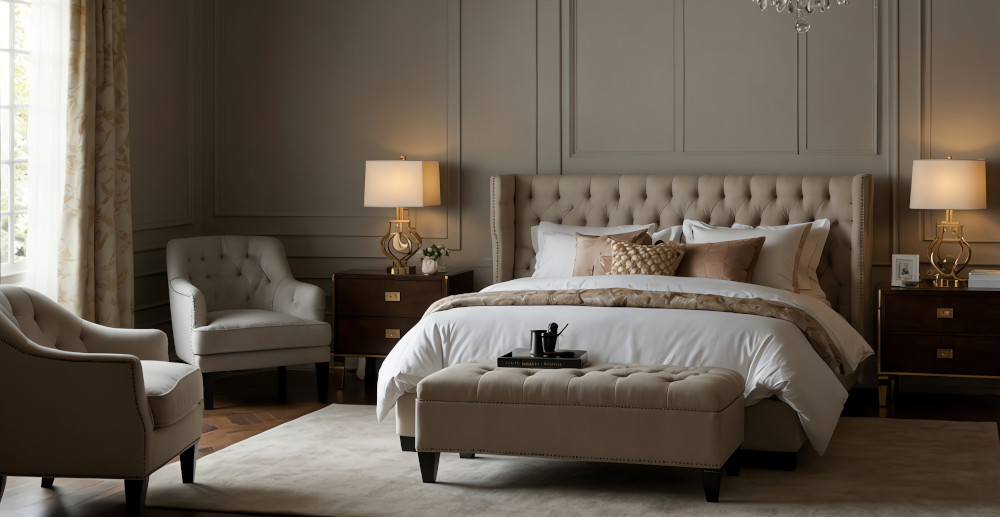 elegancka sypialnia