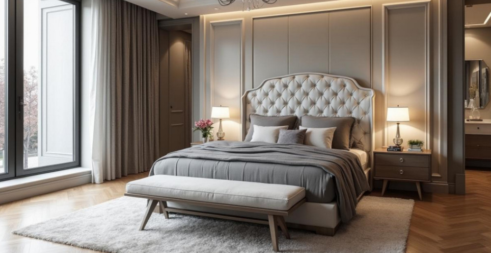 elegancka sypialnia