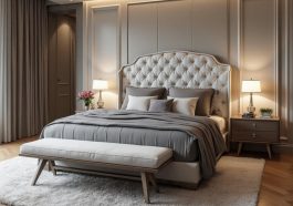 sypialnia w stylu buduarowym