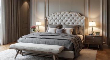 sypialnia w stylu buduarowym