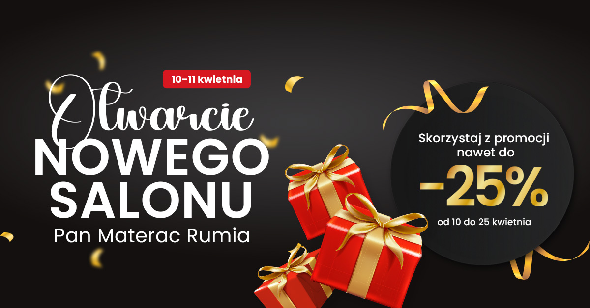 otwarcie salonu Pan Materac w Rumi