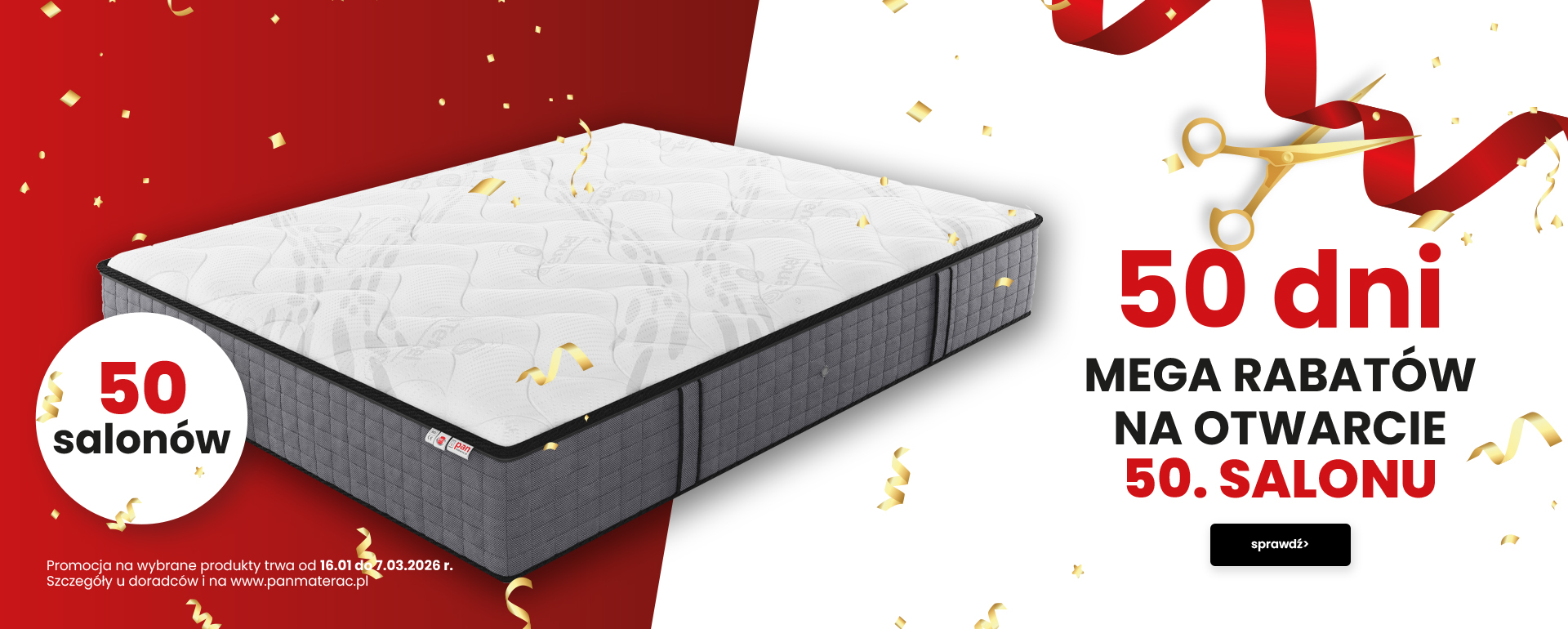 50 DNI MEGA RABATÓW! Slide background
