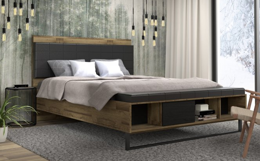 Łóżko JAKOBINA FORTE drewniane