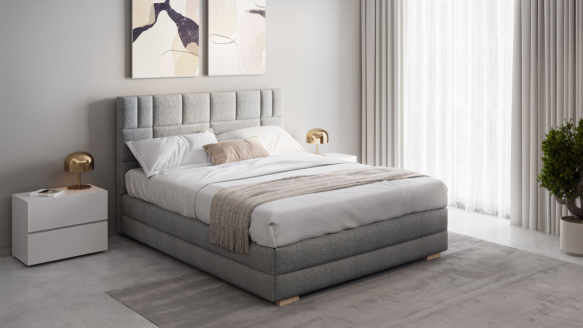 Łóżko LINEN