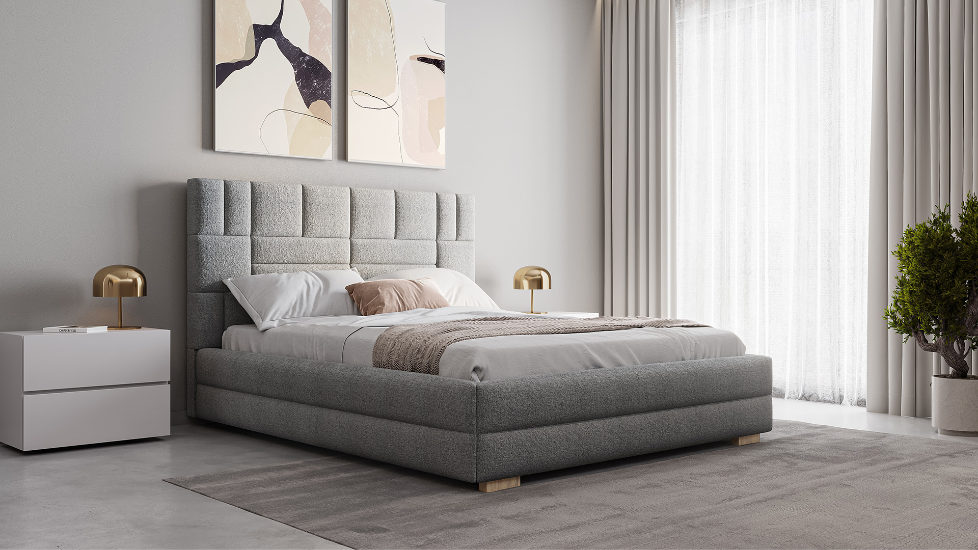 Łóżko LINEN