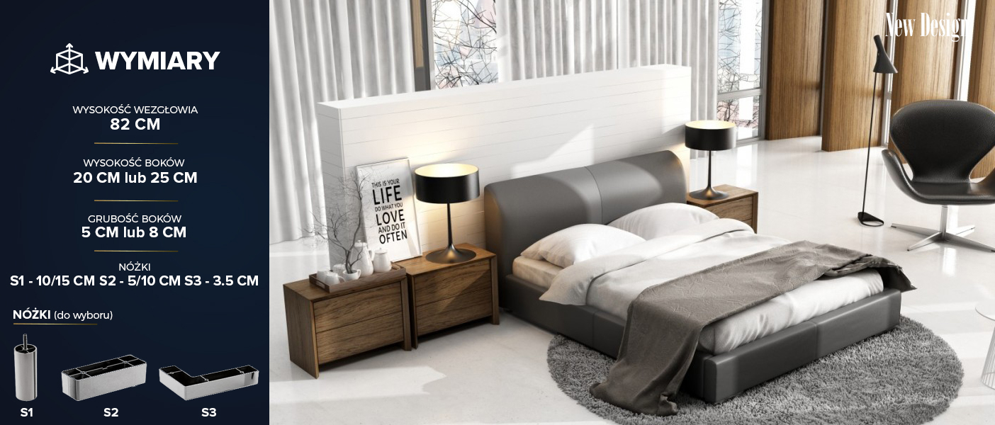 Łóżko Classic Lux