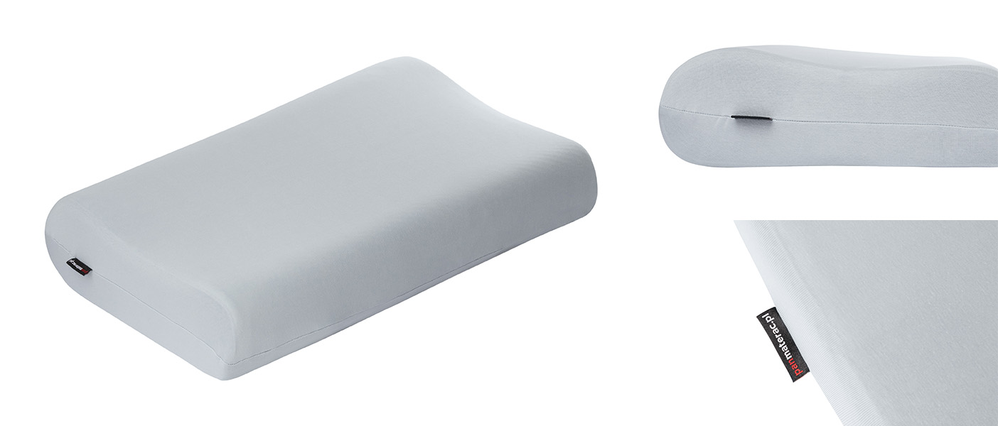 poszewka na poduszkę piankową CONTOUR kolor szary